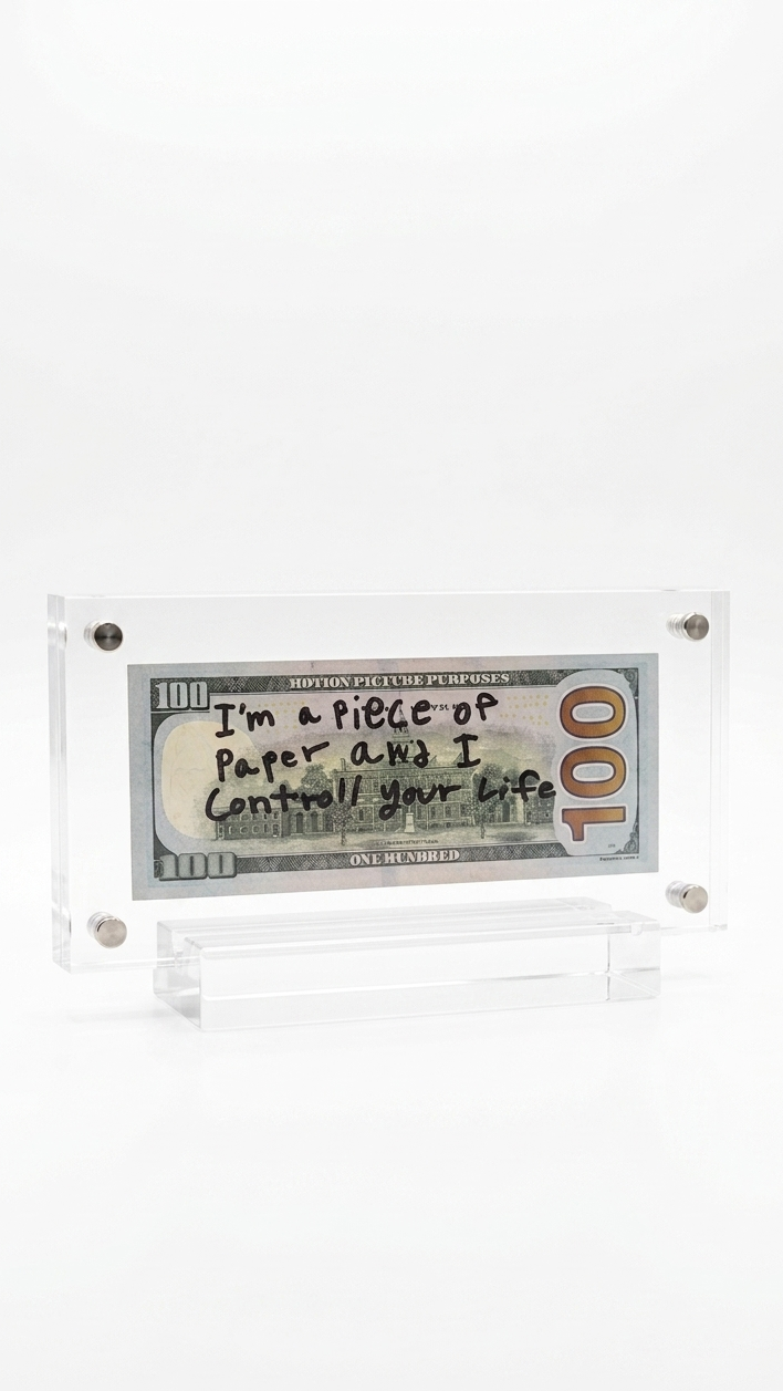$100 Bill Plaque